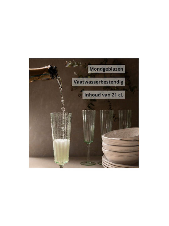 Laura Ashley Set Gläser Champagner aus Glas Mit Stiel 210ml 4Stück
