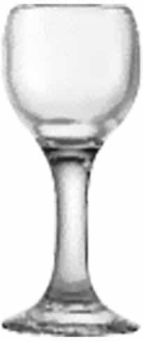 Uniglass Set of Glasses Liqueur/Ouzo / Shooters made of Glass Stemmed 60ml 12pcs