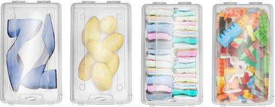 BigBuy Plastic Shoe Storage Box 32x10x14cm