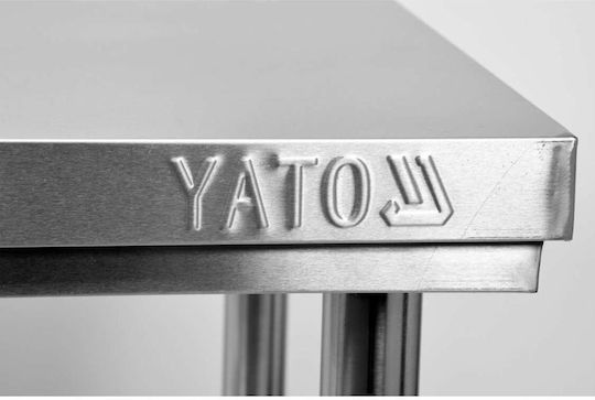 Yato Edelstahl-Arbeitstisch M80xB60xH85cm