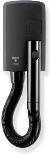 Wall-mounted Hair Dryer Valera Hotello Super Ac 832.02/t Matte Black