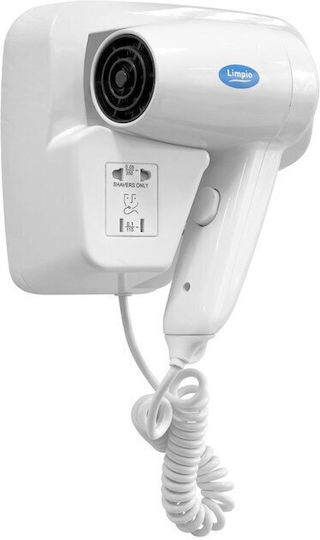Limpio Uscător de Păr de Mână Limpio Hd 120 Oprire Automată După 60 S Putere 1200w Multicolor Alb