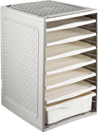 Bama Plastic Clothing Shelf in Grey Colour 41x34x53cm