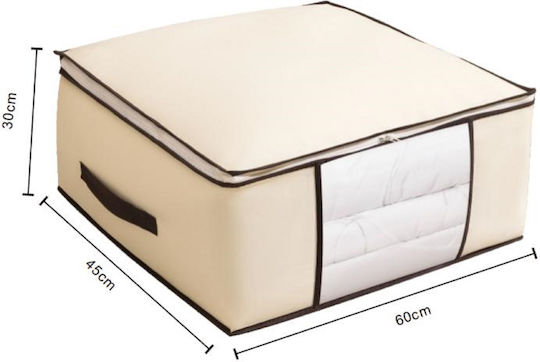 Tpster material textil Husă pentru Haine în Culoare Bej 60x45x30cm 1buc