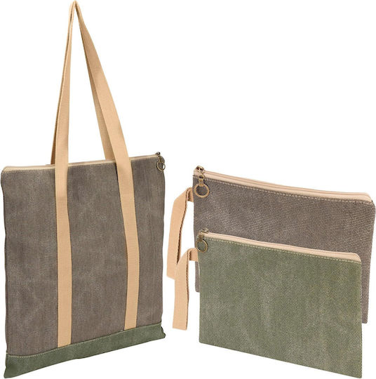 Belle Vous Kunststoff Aufbewahrungsbeutel für Taschen in Gray Farbe 3Stück
