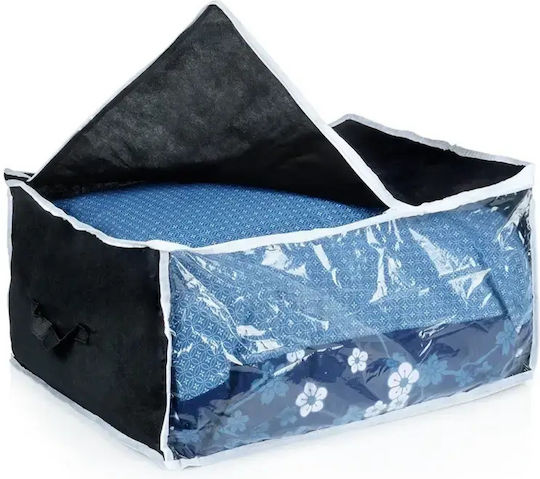 Vilde Fabric Storage Case For Clothes in Black Color 60x45x30cm 1pcs