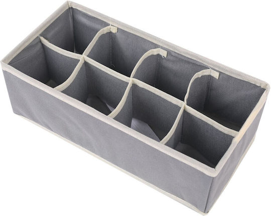 Alista Home Cutie de Depozitare din Plastic pentru Șosete / Cravate în Culoare Gri 32x16x10cm Alista Home Cutie de Depozitare din Plastic pentru Șosete / Cravate în Culoare Gri 32x16x10cm