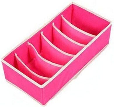 Alista Home Husă de Depozitare din Material Textil pentru Șosete / Cravate Roz 32x16x10cm Alista Home Husă de Depozitare din Material Textil pentru Șosete / Cravate Roz 32x16x10cm