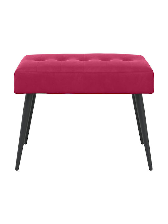 Velvet Red Dining Bench 60x40x45cm