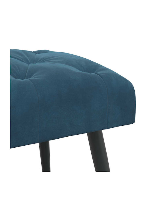Velvet Blue Dining Bench 80x40x46cm