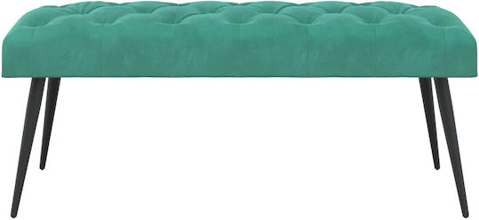 Samt Ess- und Küchenstuhl Türkis 110x40x46cm