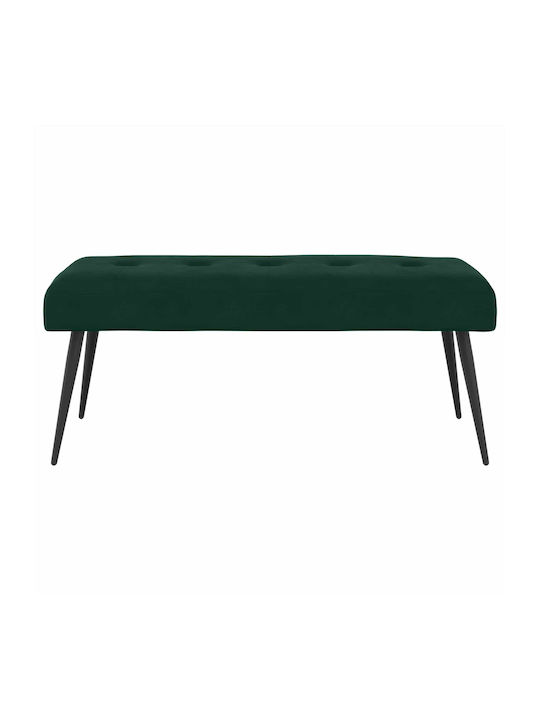 Bancă De Bucătărie Catifelată Verde Închis 110x40x46cm