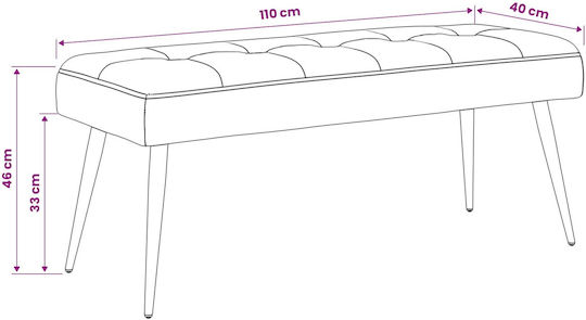 Ess- und Küchenstühle Samt Dunkelgrüner 110x40x46cm