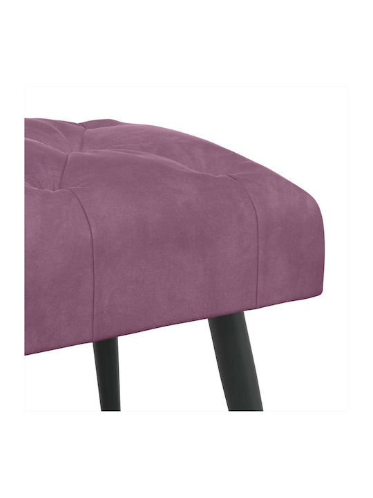 Velvet Purple Dining Bench 60x40x45cm