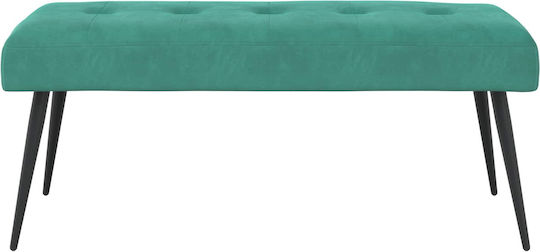 Velvet Turquoise Dining Bench 110x40x46cm