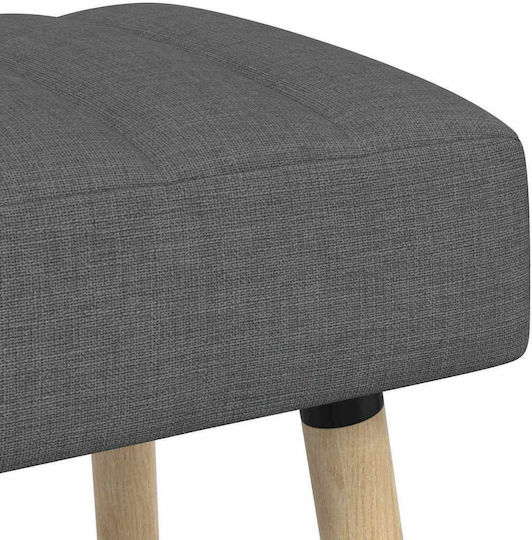 Πάγκος Τραπεζαρίας 60x40x45εκ. Σκούρο Γκρι