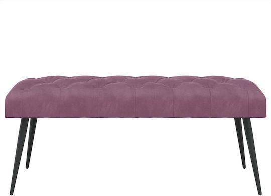 Bancă De Bucătărie Catifea Violet 110x40x46cm