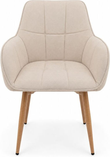 Sova Velvet Dining Chair Brown 57x55x85cm