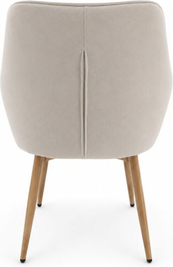 Sova Velvet Dining Chair Brown 57x55x85cm
