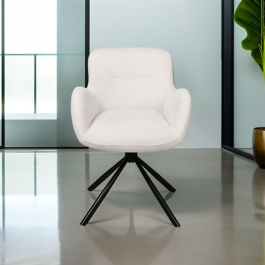 Marko Dining Room Fabric Chair Ecru