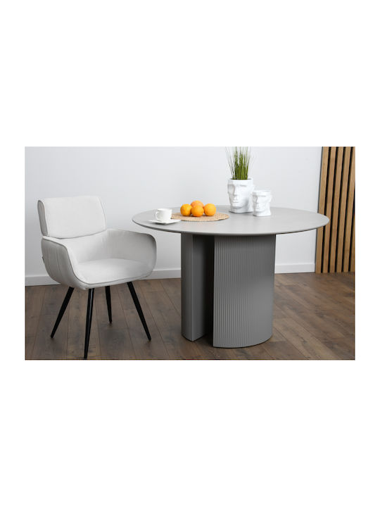 Verba Dining Room Fabric Chair Ecru