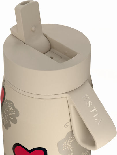 Estia Pulse Save The Aegean Рециклируема Бутилка Термос Неръждаема стомана Без BPA 500ml Tender Lace