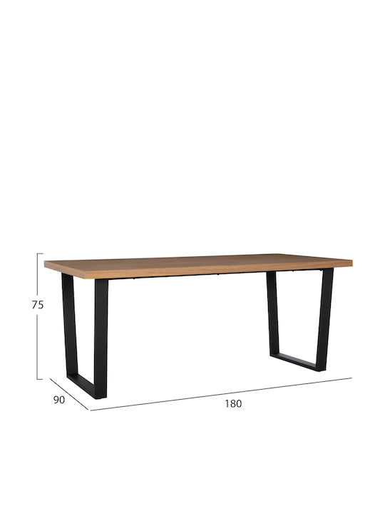 Τραπεζαρία Manido με 6 Καρέκλες 180x90εκ.