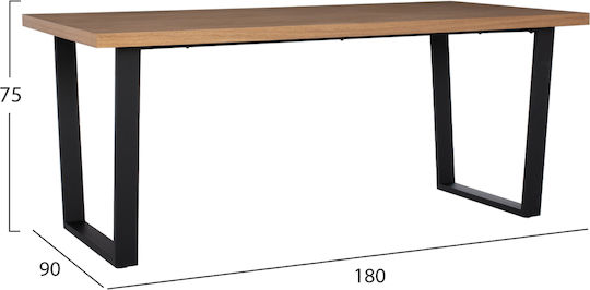 Esszimmermöbel-Set Manido Mit 6 Stühlen 180x90cm