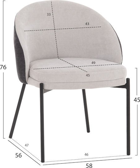 Esszimmermöbel-Set Detton Mit 4 Stühlen 160x80cm