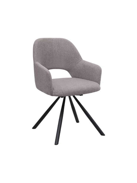 Gabriel Dining Room Fabric Chair Light Beige 58x60x85cm