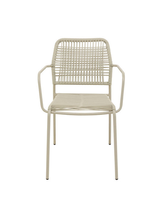 Metallic Dining Room Chair Gray 54x57x84cm