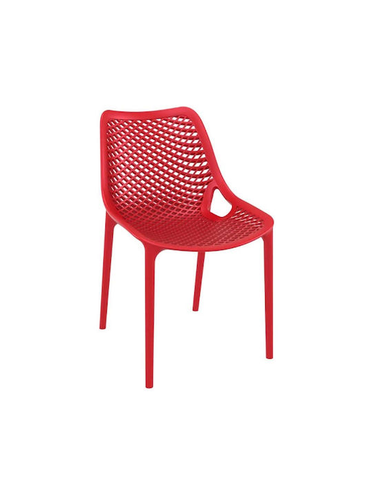 Ess- und Küchenstühle aus Polypropylen Rote 50x60x82cm