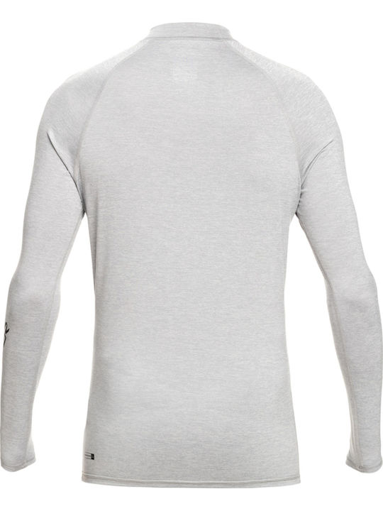Quiksilver All Time UPF 50 Ανδρική Μακρυμάνικη Αντηλιακή Μπλούζα Γκρι