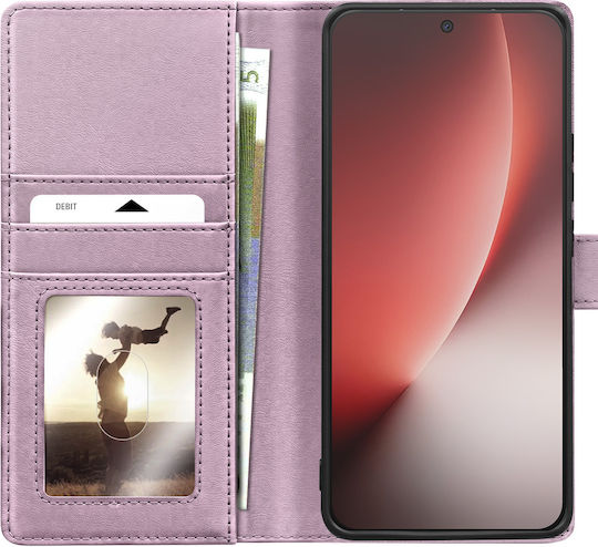 Mayaxess 2 În 1 Husa Wallet Honor Magic 8 Lite Capac Detasabil Roz Șampanie