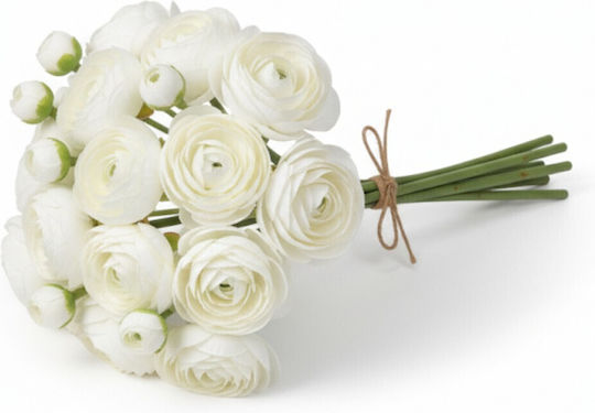 Mini White Buttercup Bouquet 12cm