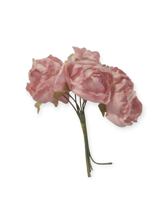 Set Mini Roses 3cm Dark Rotten Apple 6 Pieces