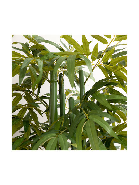 Homcom Artificial Bamboo Realistic Appearance Pot Indoor Space 180 Cm Green Black