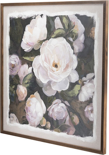 Artekko Canvas Multicolour MDF Canvas Panel Wooden Frame 100x3x100 Cm