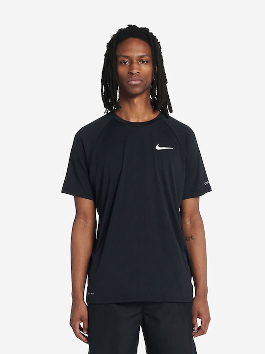Nike Hydroguard UPF 40+ Unisex Short Sleeve Sun Protection Shirt Black