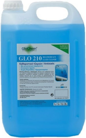 Glochem Glo 210 Επαγγελματικό Καθαριστικό Υγρό Τζαμιών 5lt