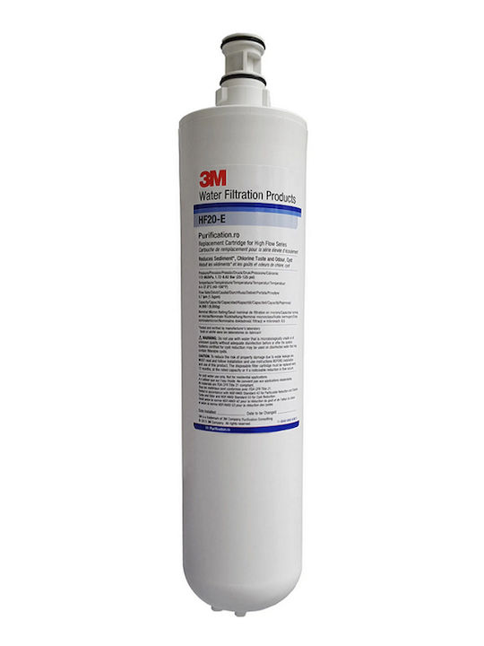 3M Countertop and Under Sink Water Filter Replacement made of Activated Carbon 20" Hf20e 0.5 μm