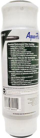 3M Water Filter Cartridge Countertop And Under Sink From Activated Carbon 10" APS117 5 Micron Rating