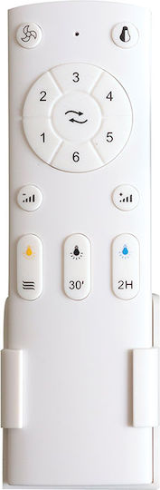 Aca Ventilator de tavan 132cm cu lumină Negru