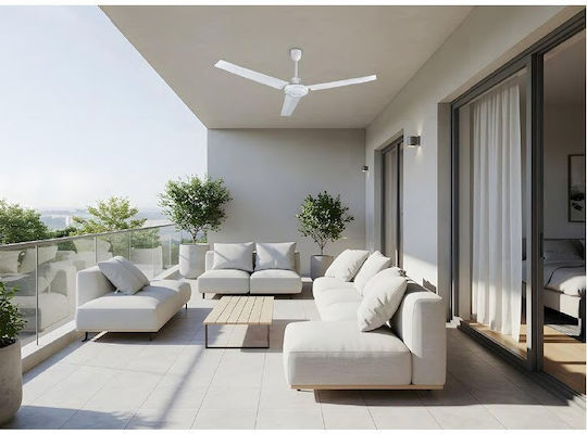 Adeleq Ceiling Fan 140cm White