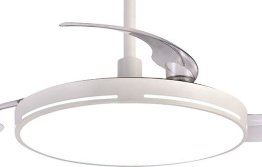 Primo PRCF-80680 Ceiling Fan 106.68cm with Light Fixture White