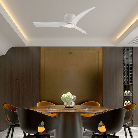 Aca Ceiling Fan 132cm with Light White