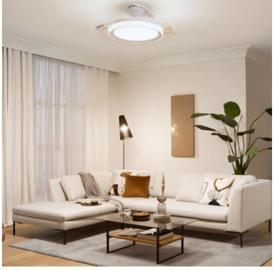 Philips Bliss Ανεμιστήρας Οροφής 51cm με Φως Λευκός