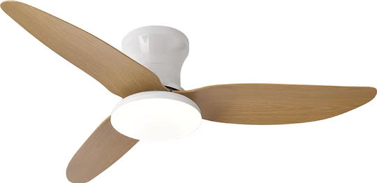 Home Lighting Ceiling Fan 100cm with Light Fixture White