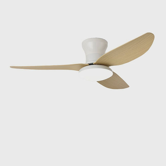 Home Lighting Ceiling Fan 100cm with Light Fixture White