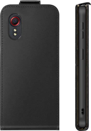 Avizar Вертикален Магнитен Флип Калъф Galaxy XCover 5 С Държач За Карти Черен